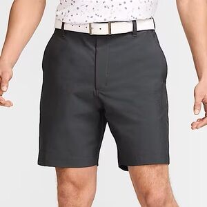 Nike Flat Front Performance Dri-Fit 9" Black Golf Shorts Mens Size 34